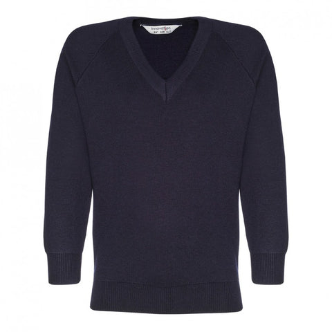 Plain Black V Neck Jumper • Network UK Uniform