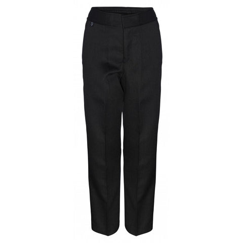 Boys Slim Fit Grey Trousers