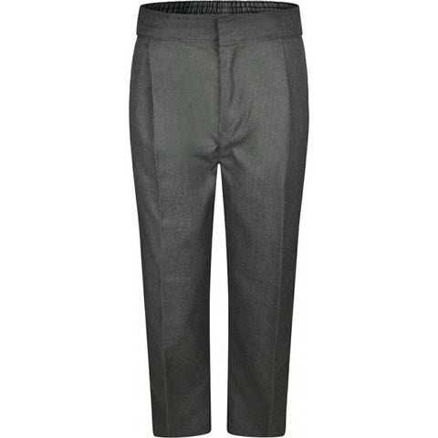 Boys Sturdy Fit Grey Trousers - Stock Clearance
