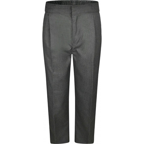 Boys Sturdy Fit Grey Trousers - Stock Clearance